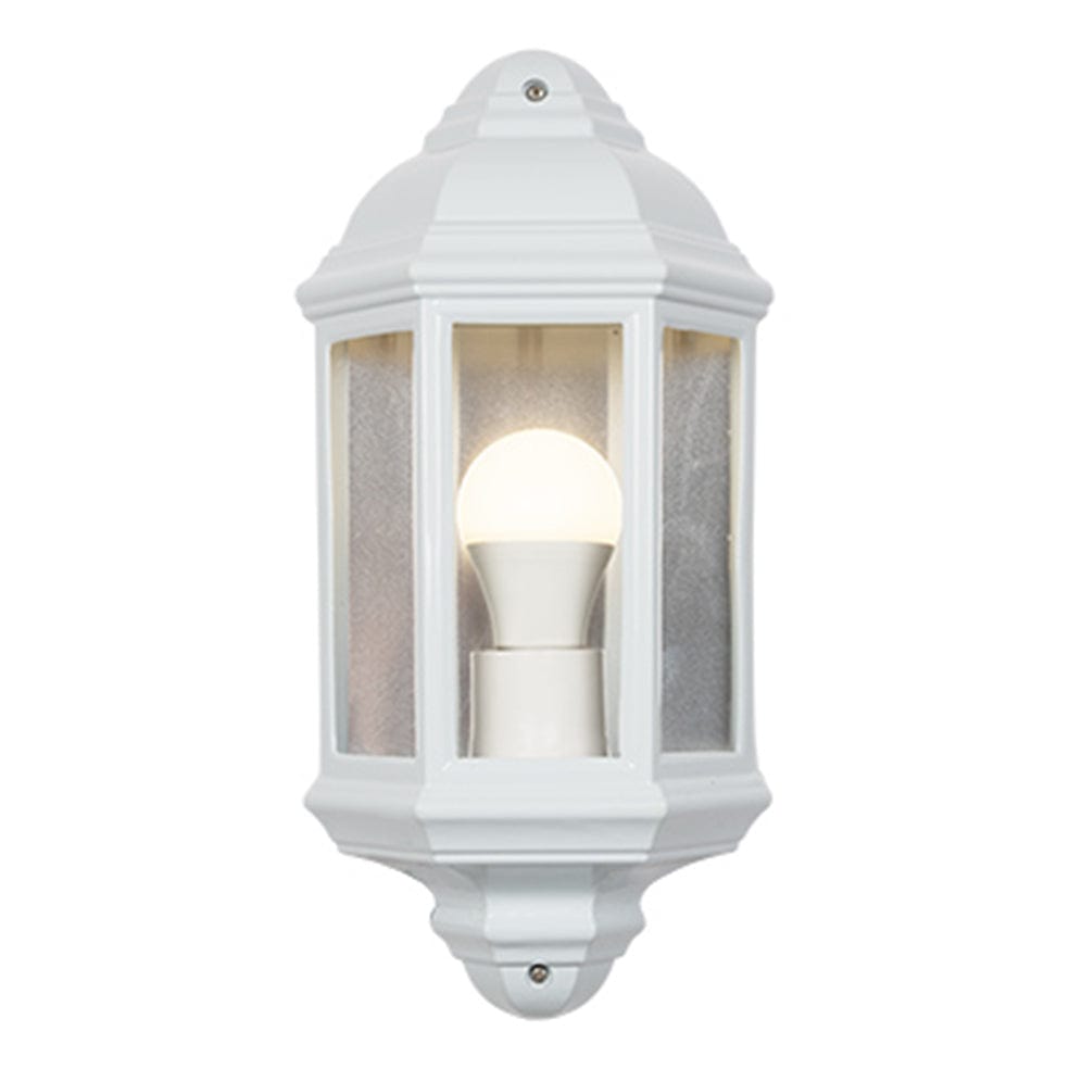 The Lighting Club Outdoor Light Ellie Aluminium and Glass Outdoor Wall Light White RO238W 6009506428626