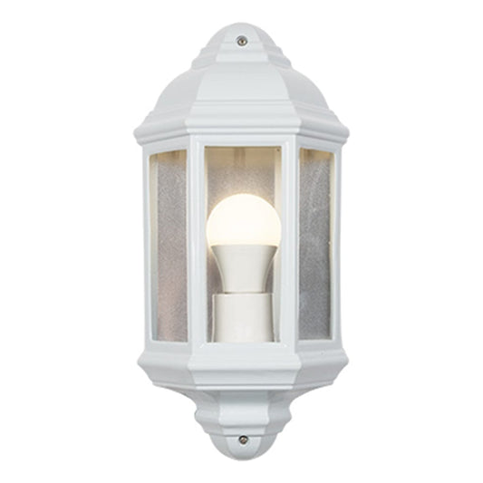 The Lighting Club Outdoor Light Ellie Aluminium and Glass Outdoor Wall Light White RO238W 6009506428626
