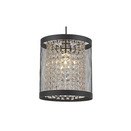 The Lighting Club Pendant Vertical Mesh & Crystal Pendant Light | 2 Sizes RP120 6009513063919