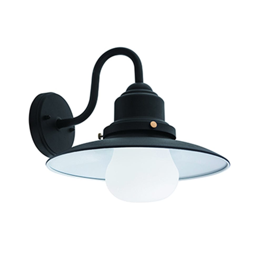 The Lighting Club Wall Light Benny Aluminium and Glass Wall Light Black RW165 6009506496724
