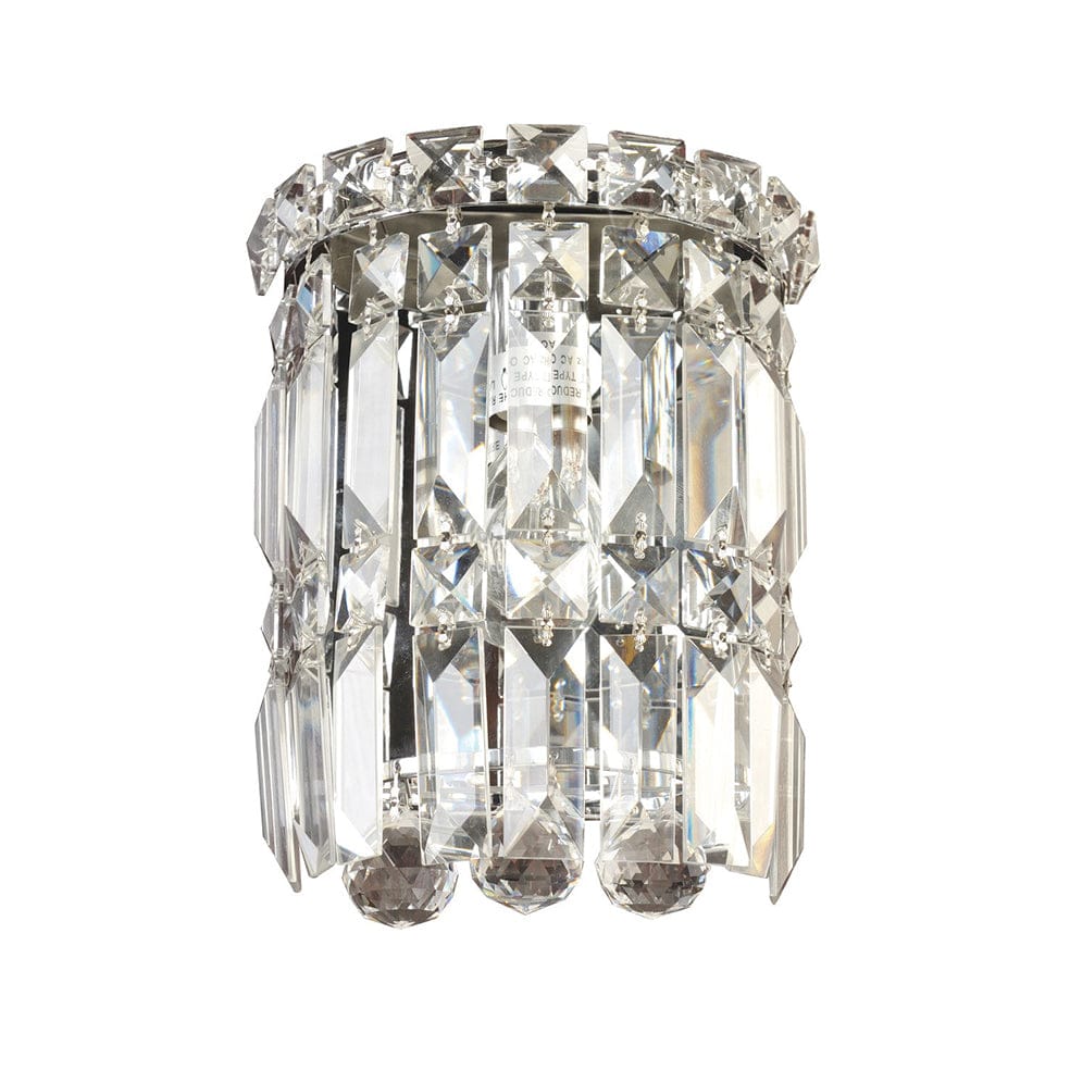 The Lighting Club Wall Light Medium Giselle Round Crystal Wall Light Chrome Medium | Large S-KLW-2311/S