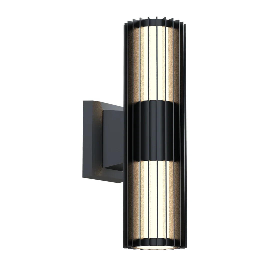 The Lighting Club LED wall light Vertix Slatted Up and Down Glass LED Wall Light S-LED-833