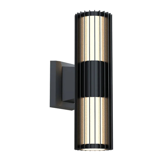 The Lighting Club LED wall light Vertix Slatted Up and Down Glass LED Wall Light S-LED-833