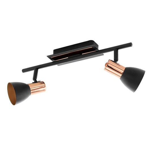 The Lighting Club Spotlight Barnham Double Spotlight | Black & Copper S154 9002759945855