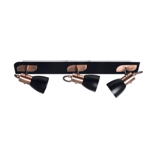 The Lighting Club Spotlight Kayla Aluminium Triple Spotlight Black and Copper S156/3 BK/COPPER 6007226059403