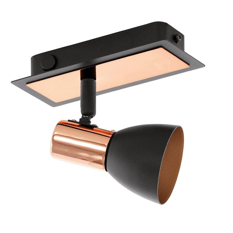 The Lighting Club Spotlight Barnham Single Spotlight | Black & Copper S156 9002759945848