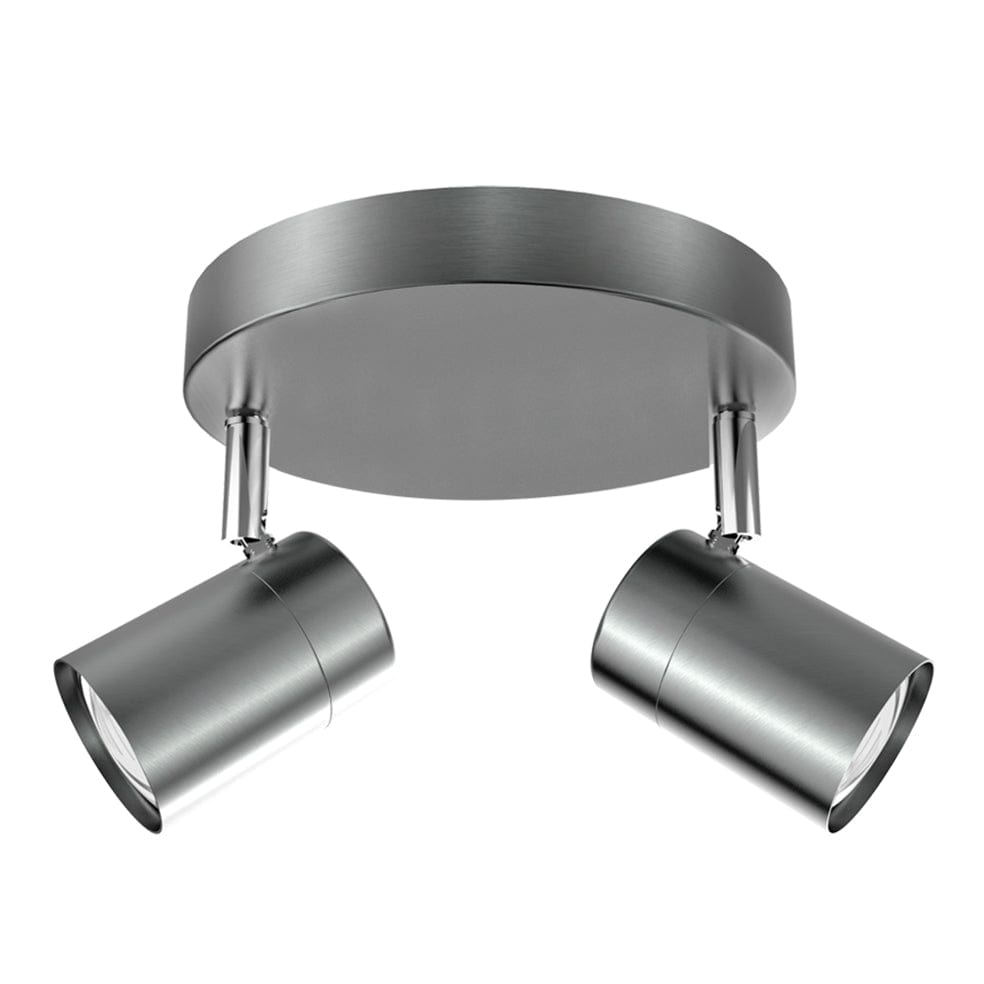 The Lighting Club Spotlight 2 Spotlight Halsey Ceiling Spot Light - Sets of 1, 2 or 3 | Satin Chrome S168/2 SATIN 6007226081091