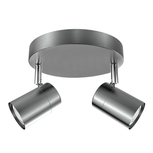 The Lighting Club Spotlight 2 Spotlight Halsey Ceiling Spot Light - Sets of 1, 2 or 3 | Satin Chrome S168/2 SATIN 6007226081091