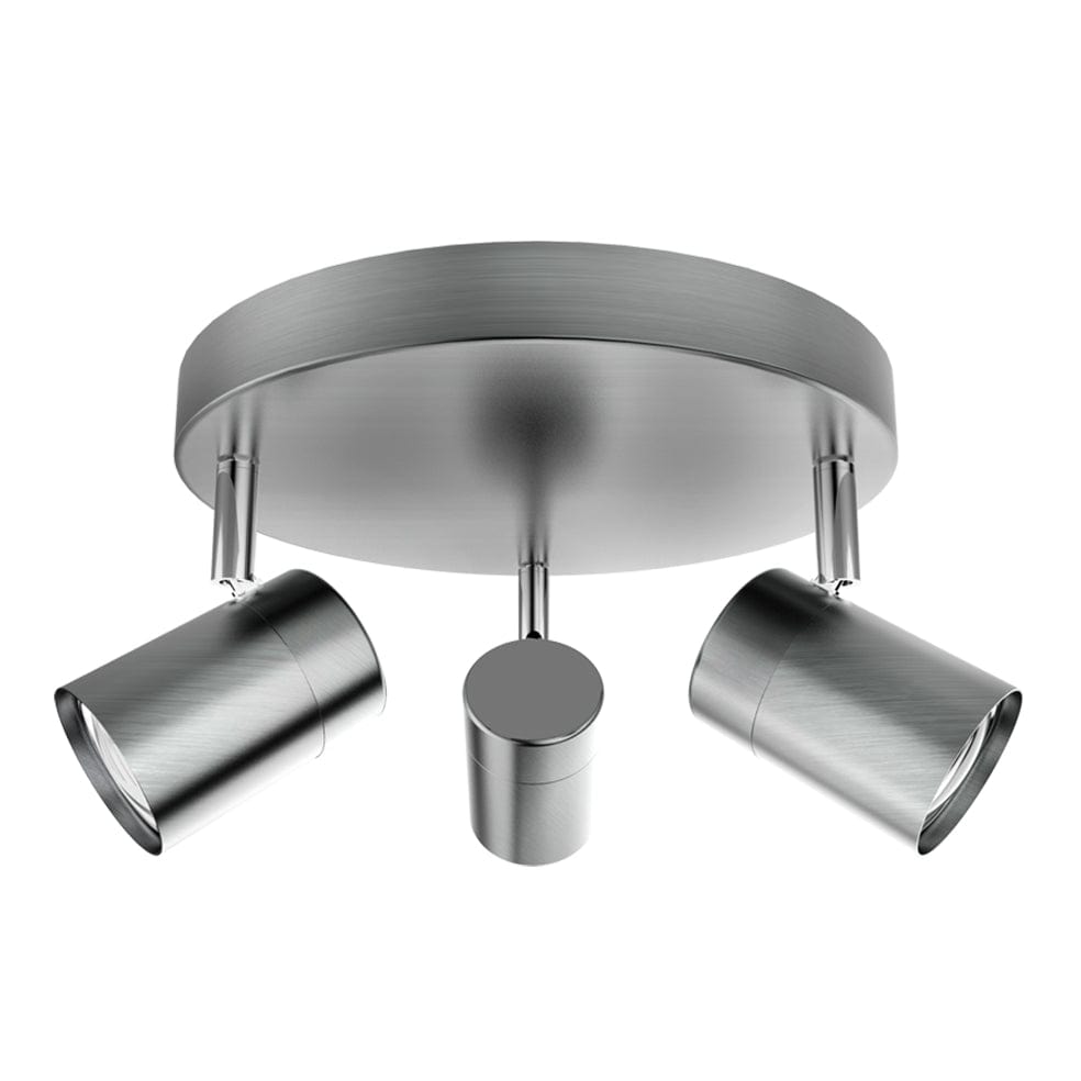 The Lighting Club Spotlight 3 Spotlight Halsey Ceiling Spot Light - Sets of 1, 2 or 3 | Satin Chrome S168/3 SATIN 6007226081107