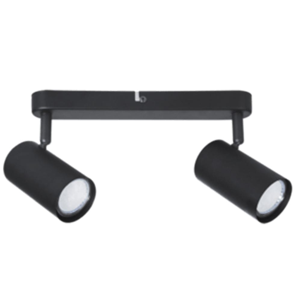 The Lighting Club Spotlight Lumi Double Metal Ceiling Spot Light Matt Black S176/2 MATT BLACK 6007226081589