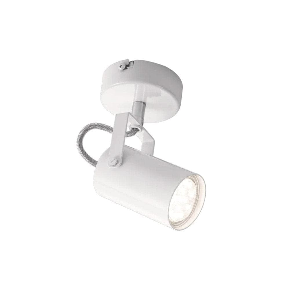 The Lighting Club Spotlight Single/1 Bianca Spotlights (1 - 4) White Metal and Polished Chrome S406/1 WHITE 6007226076615