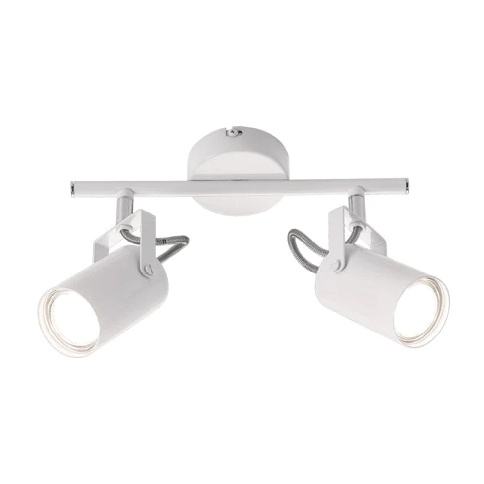 The Lighting Club Spotlight Double/2 Bianca Spotlights (1 - 4) White Metal and Polished Chrome S406/2 WHITE 6007226076622