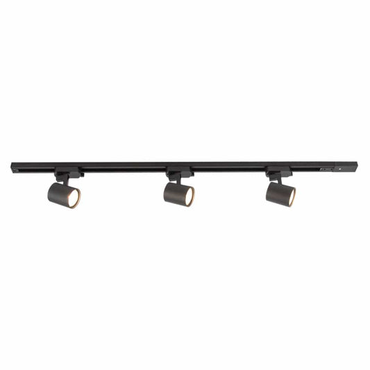 The Lighting Club Lighting Black Bister Pack Aluminium Tracklight | Black or White S410/3 BLACK 6007226082975