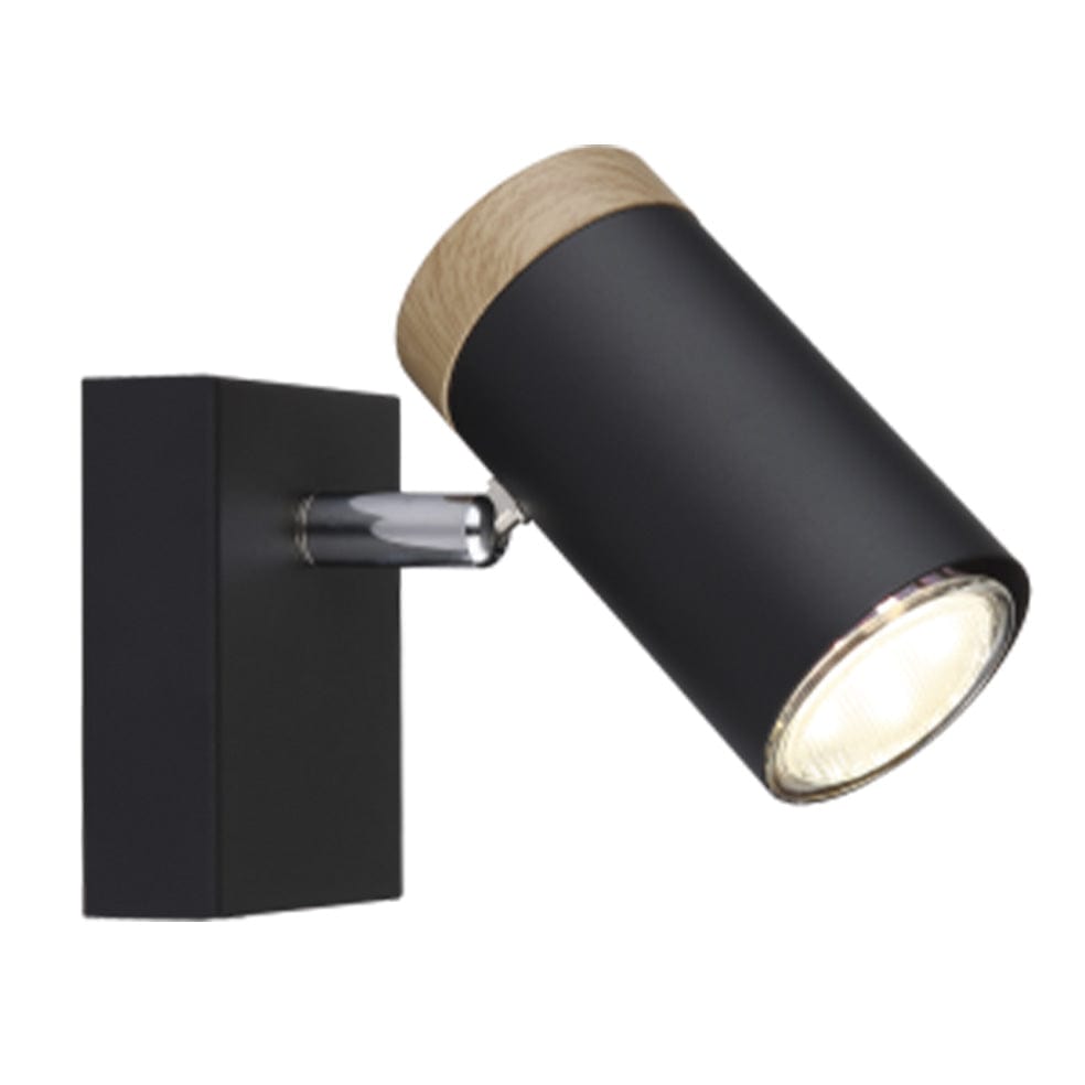 The Lighting Club Wall light Polly Wall Spotlight Single S412/1 BLACK 6007226084696