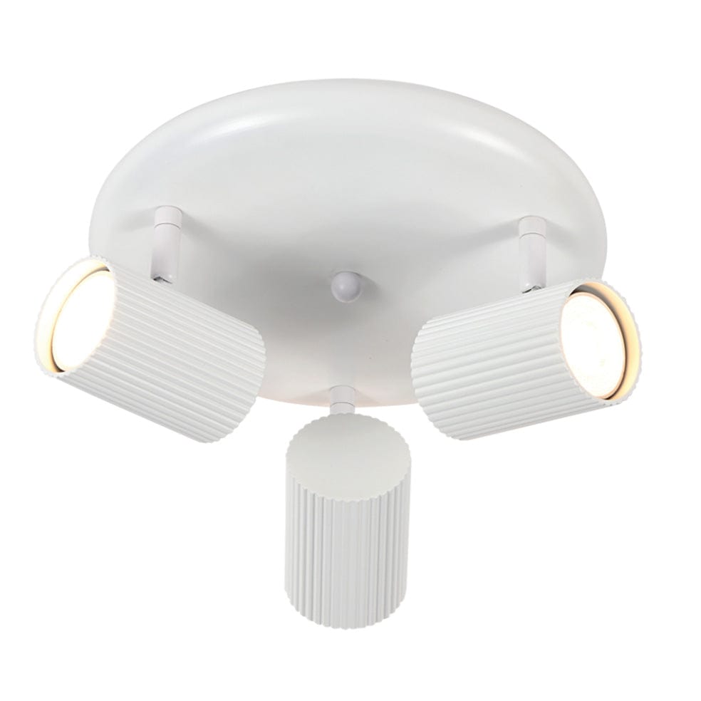 The Lighting Club Spotlight White Nara Aluminium Triple Spotlight Black | White S415/3 WHITE 6007226087543