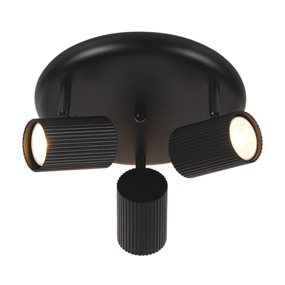 The Lighting Club Spotlight Black Nara Aluminium Triple Spotlight Black | White S416/3 BLACK 6007226087574