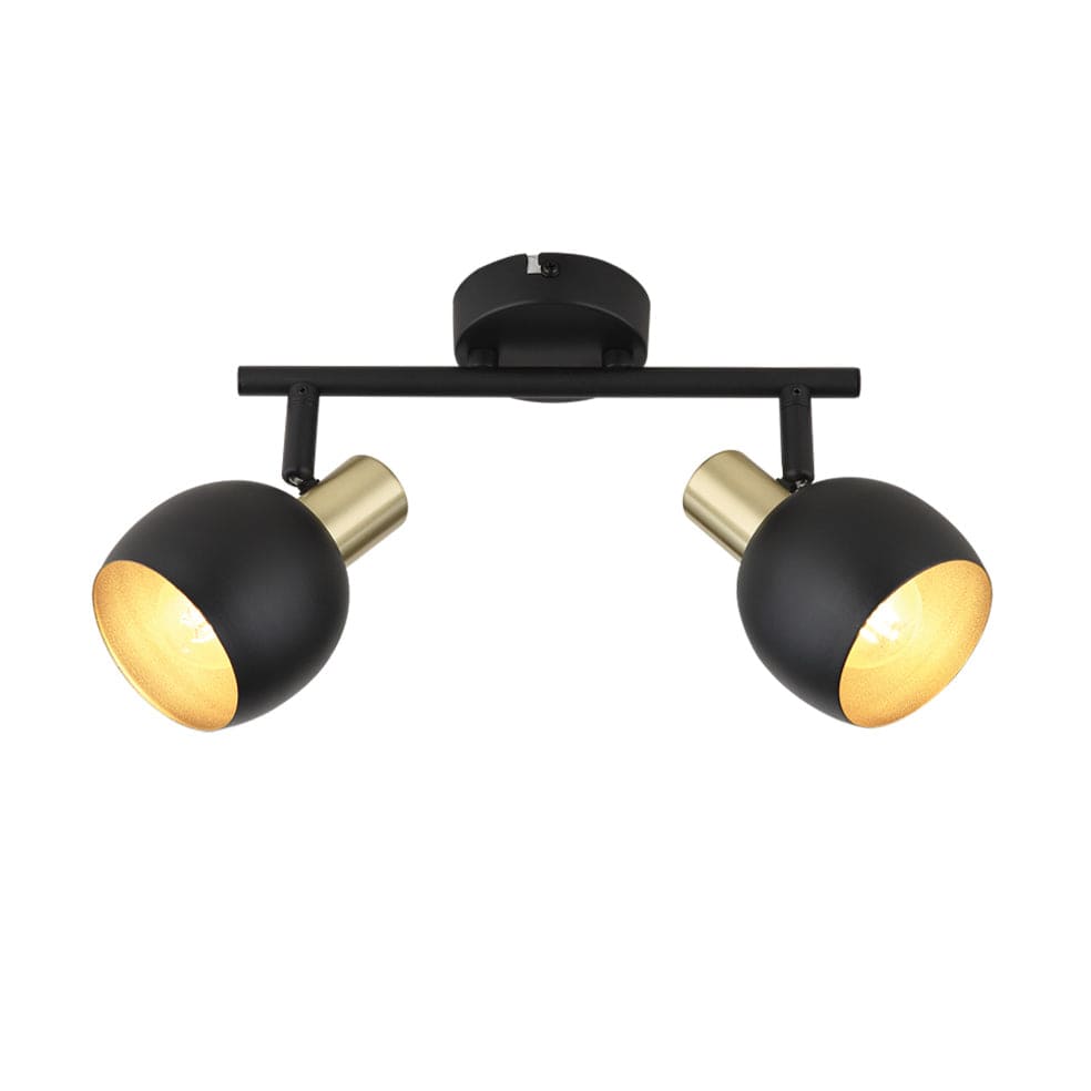 The Lighting Club Spotlight Landon Double Metal Spotlight Black S417/2 BK/GD 6007226088496
