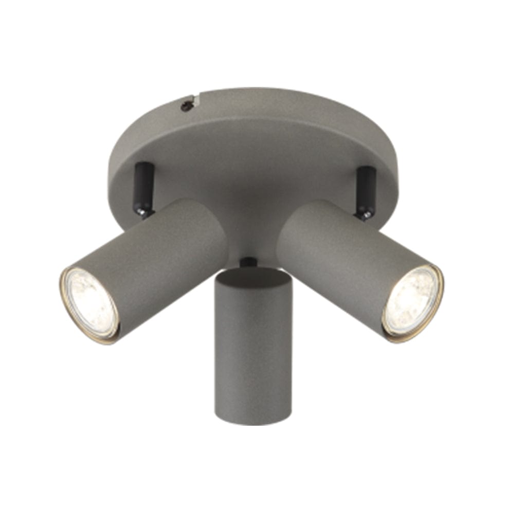 The Lighting Club Spotlight Granite Triple Metal Spotlight Grey S419/3 SANDY GREY 6007226088564