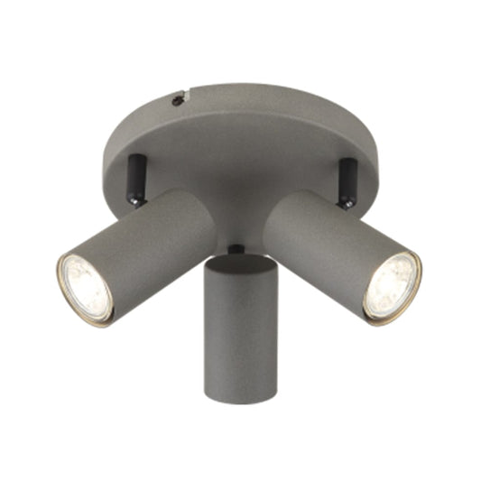 The Lighting Club Spotlight Granite Triple Metal Spotlight Grey S419/3 SANDY GREY 6007226088564