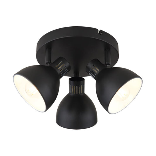 The Lighting Club Spotlight Ellie Triple Metal Spotlight Black S420/3 BLACK 6007226088595