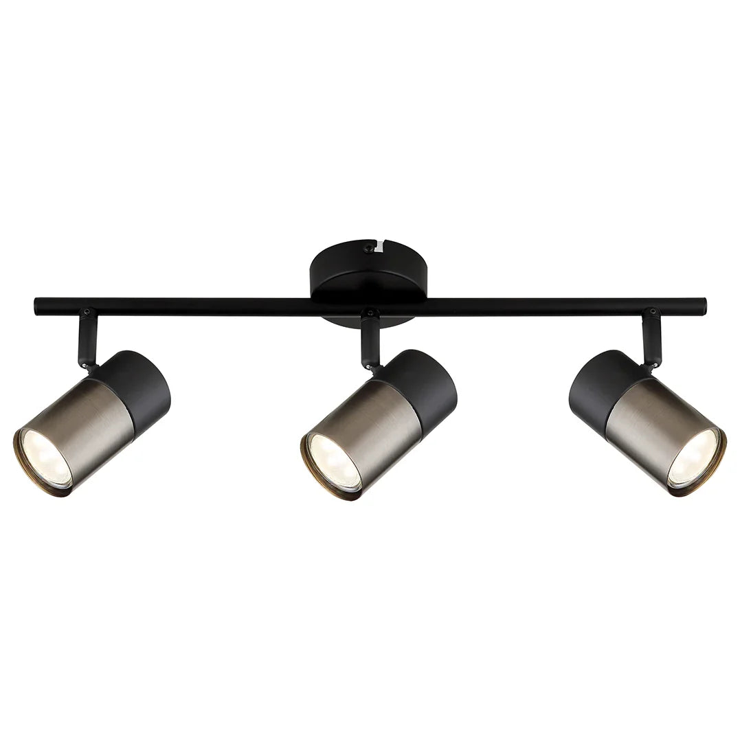 The Lighting Club Spotlight 3 Light Podium Metal Spotlights - 3 Sizes S422/3 BLACK 6007226090413