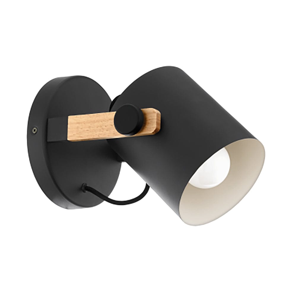 The Lighting Club Wall Light Hornwood Metal Wall Light Black S459 9002759430467