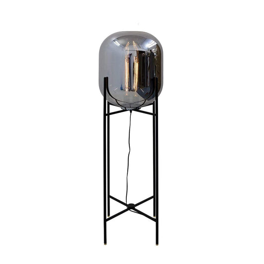The Lighting Club Lamps Oracle Floor Lamp Black with Smokey Glass SL082 SMOKE 6007226067811