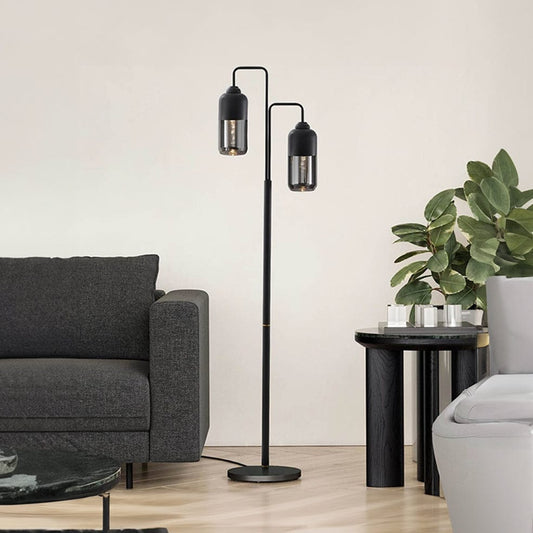The Lighting Club Floor lamps Florence Floor Lamp Black Metal 2 Light SL418 BLACK 6007226084078