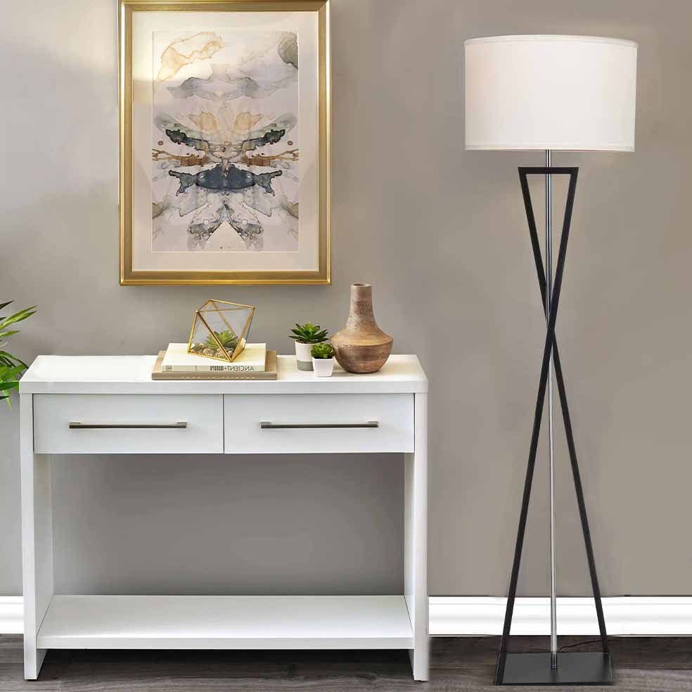 The Lighting Club Floor lamp Colossal Floor Lamp | Black, Beige and Chrome SL420 BLACK 6007226084887