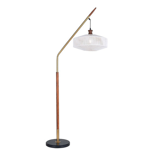 The Lighting Club Floor lamp Gia Wood Look String Shade Floor Lamp SL429 GOLD 6007226087758