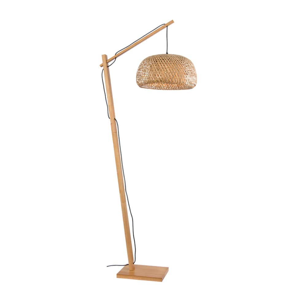 The Lighting Club Floor lamp Solara Wooden and Bamboo Floor Lamp Brown SL431 WOOD 6007226088076