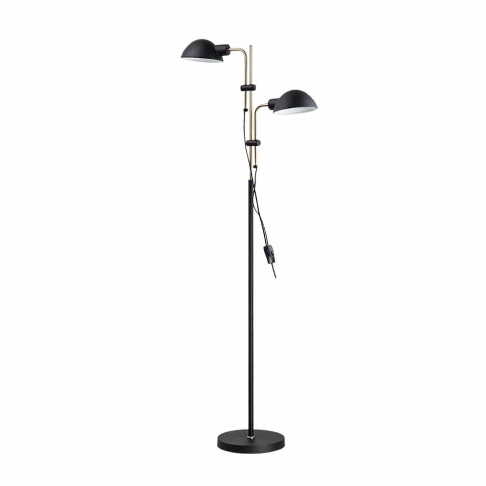 The Lighting Club Floor lamp Austin Double Adjustable Metal Floor Lamp Black SL433 BLACK 6007226088229