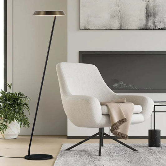 The Lighting Club Floor lamps Brassline Metal and Acrylic Floor Lamp - Antique Brass SL441 ANTIQUE