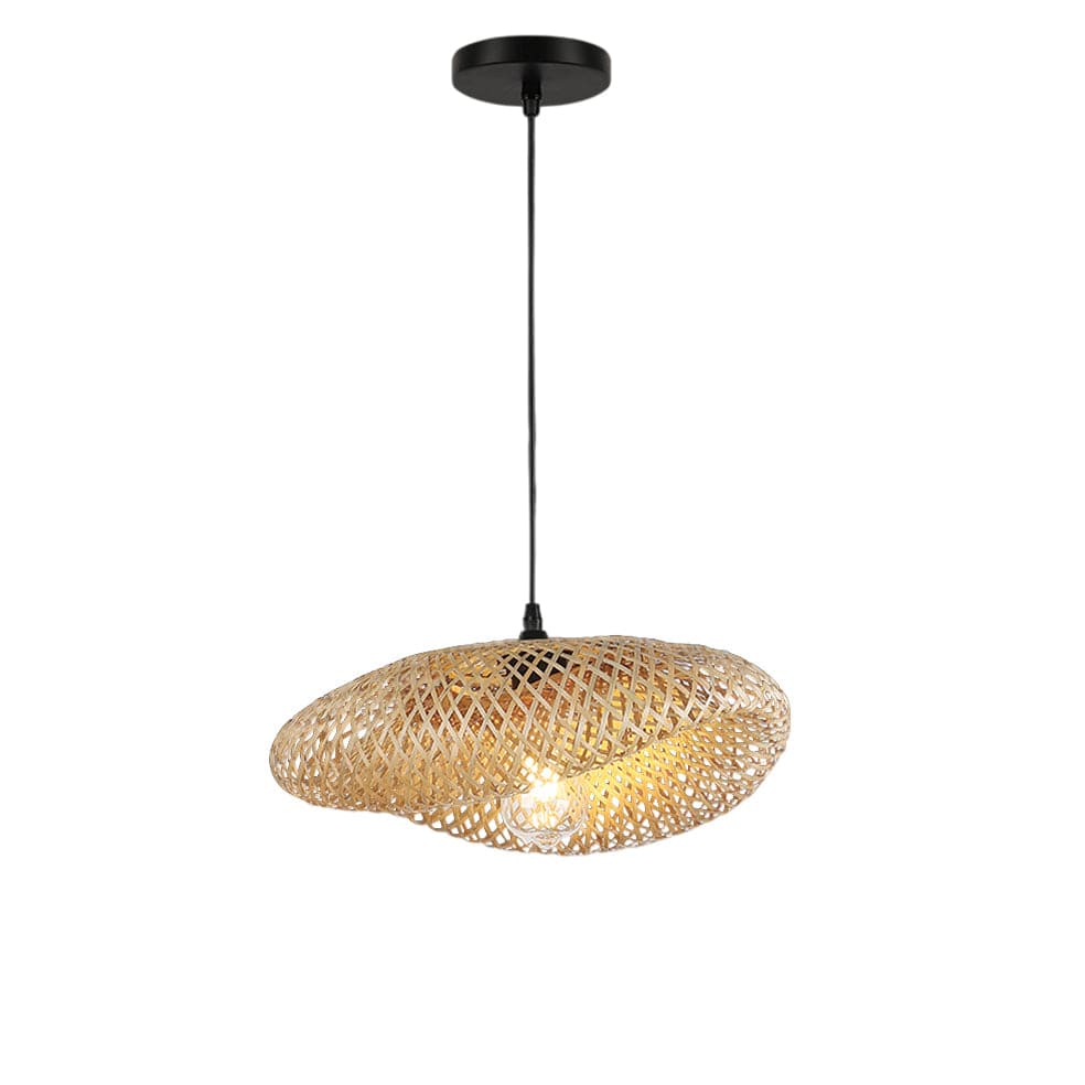 The Lighting Club pendant light WaveForm Rattan Pendant Light