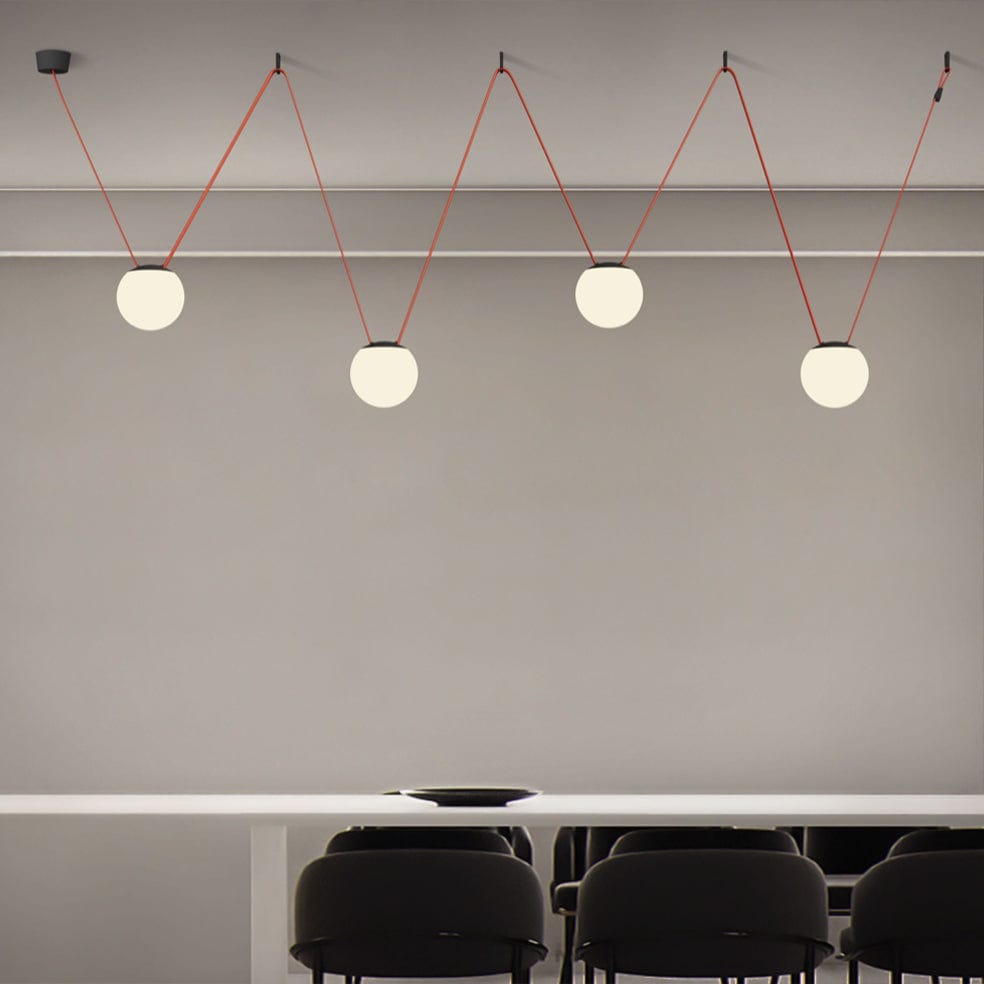 The Lighting Club rope LED pendant light Polo Sphere Pendant Light