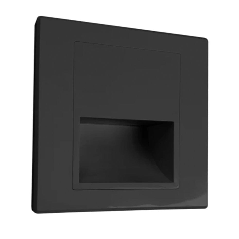 The Lighting Club Wall Light Fixtures Black Damien Polycarbonate LED Step Light Black | White ST-LED-107/BL