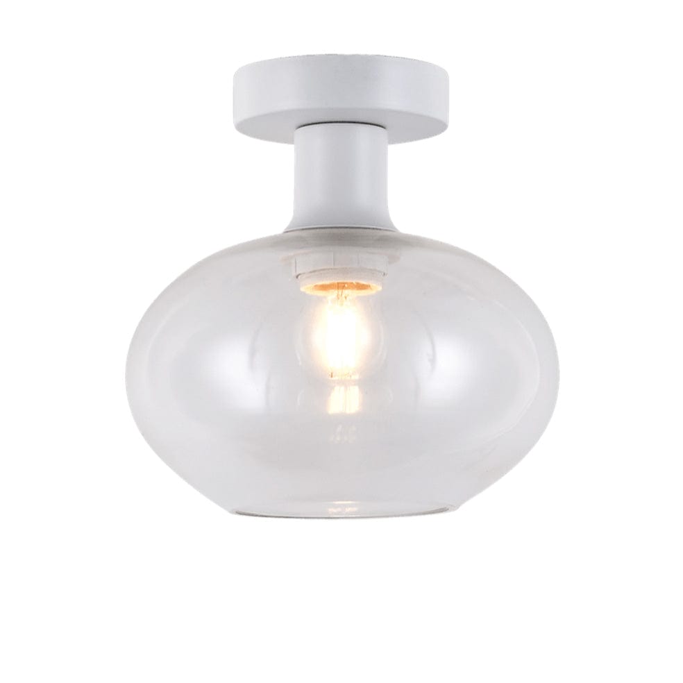 The Lighting Club Ceiling Light Small / Clear Glass and White Orb Ceiling Light | 3 Colours, 2 Sizes T-KLC-1427-S/CL
