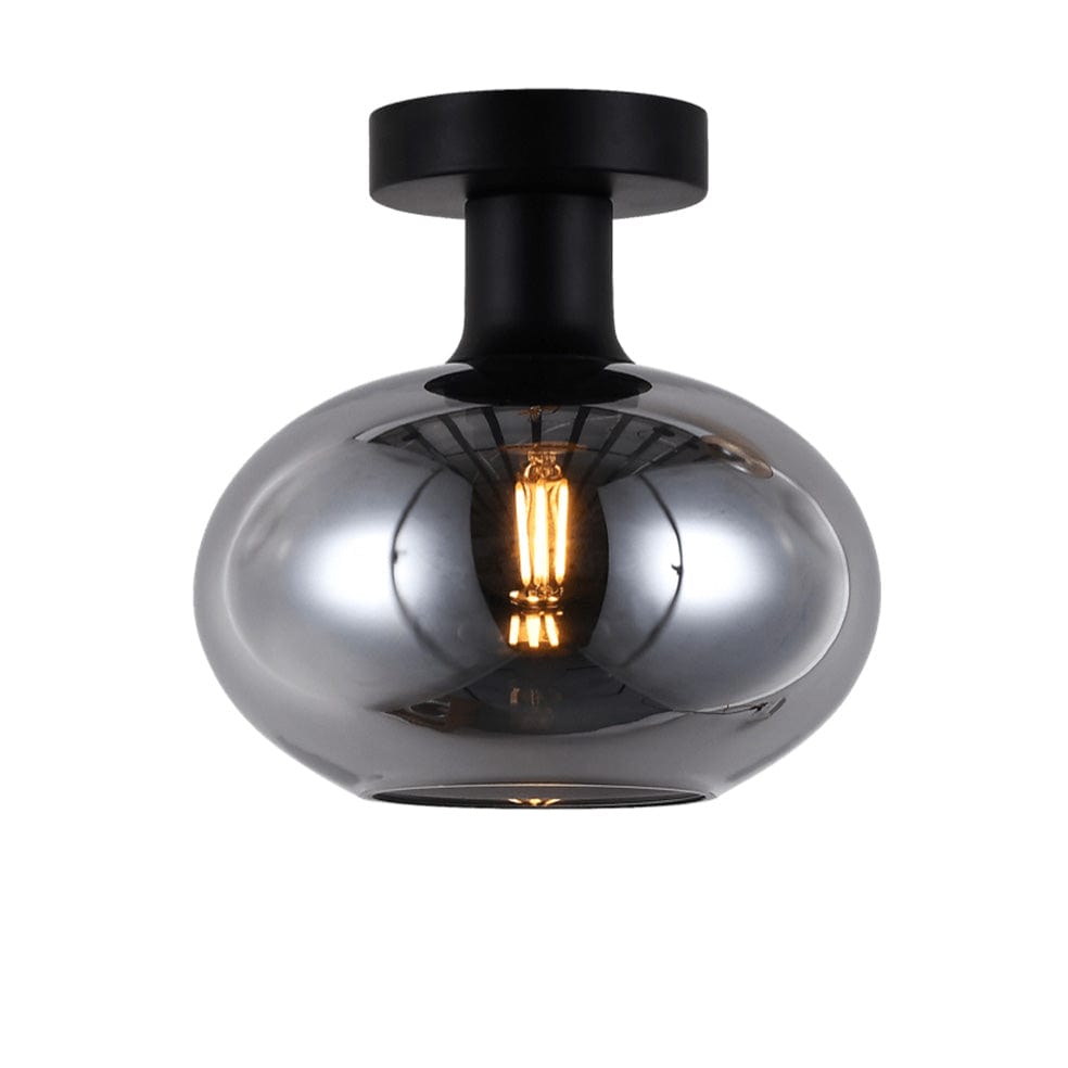 The Lighting Club Ceiling Light Small / Smokey Glass and Black Orb Ceiling Light | 3 Colours, 2 Sizes T-KLC-1427-S/SM