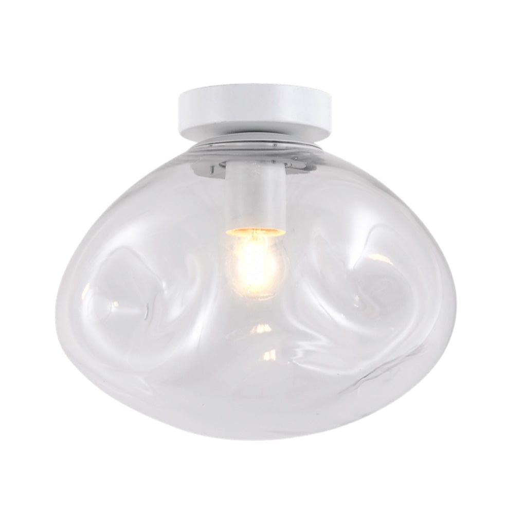 The Lighting Club Ceiling Light Large / Clear Glass and White Molten Ceiling Light | 3 Colours, 2 Sizes T-KLC-1428-L/CL
