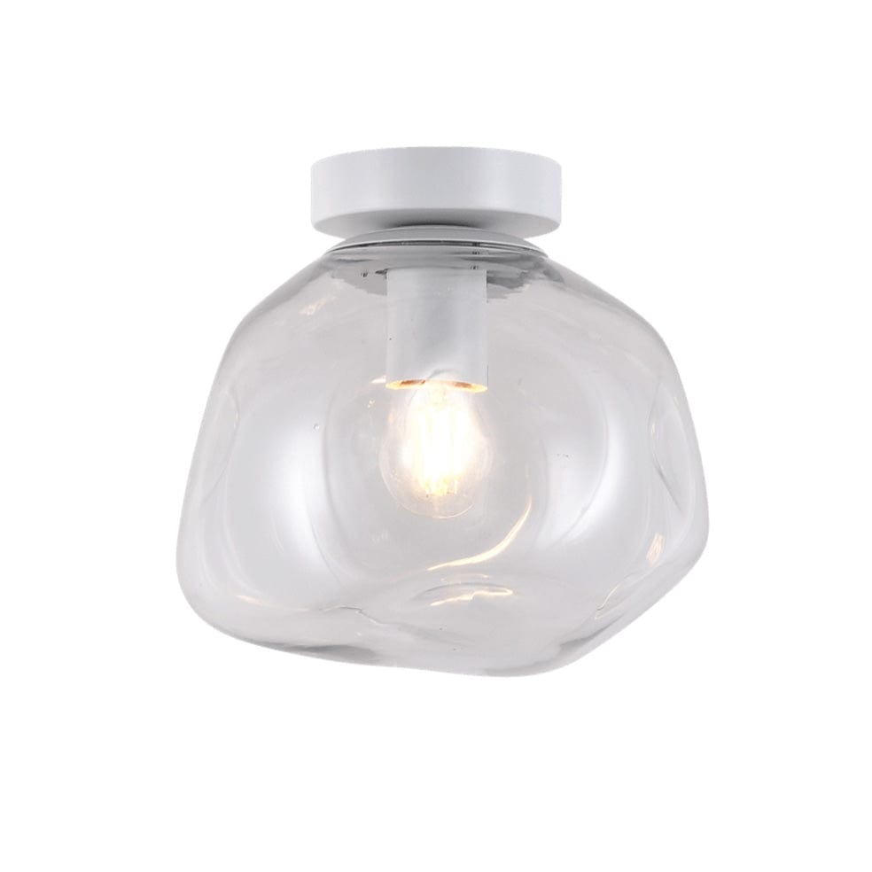 The Lighting Club Ceiling Light Small / Clear Glass and White Molten Ceiling Light | 3 Colours, 2 Sizes T-KLC-1428-S/CL