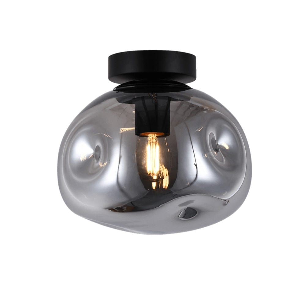 The Lighting Club Ceiling Light Small / Smokey Glass and Black Molten Ceiling Light | 3 Colours, 2 Sizes T- KLC-1428-S/SM