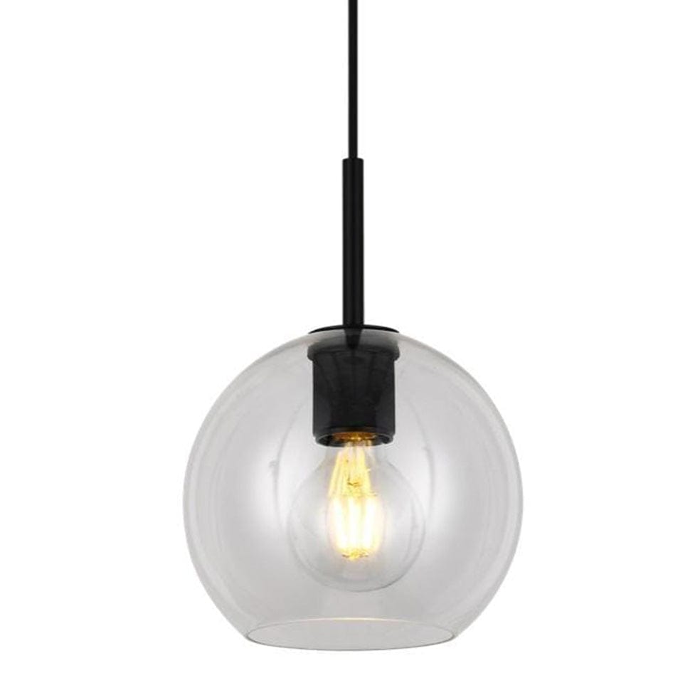 The Lighting Club Pendant Black Orb Glass Ball Pendant Black | Gold | Silver T-KLCH-20/BL