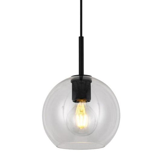 The Lighting Club Pendant Black Orb Glass Ball Pendant Black | Gold | Silver T-KLCH-20/BL