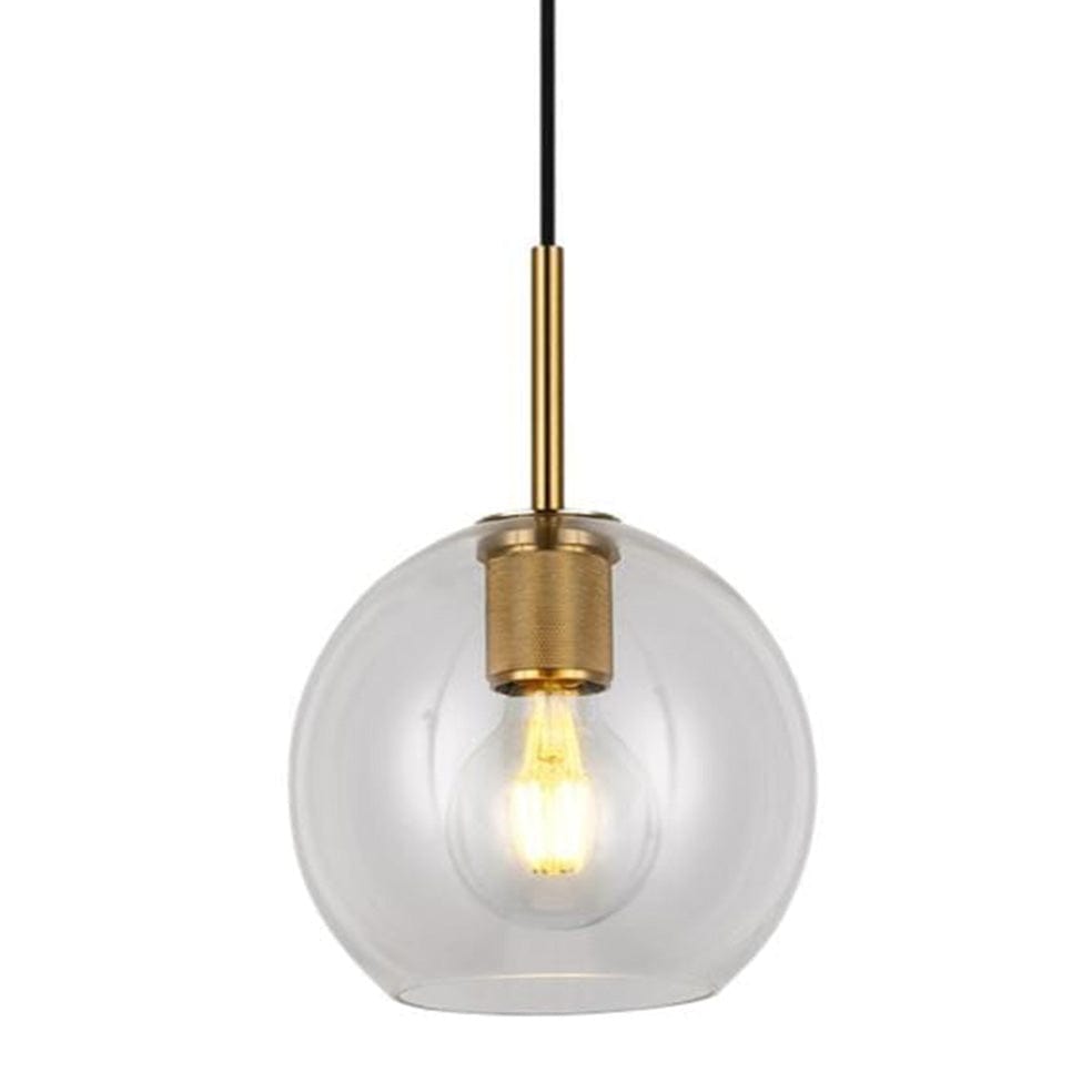The Lighting Club Pendant Gold Orb Glass Ball Pendant Black | Gold | Silver T-KLCH-20/GD