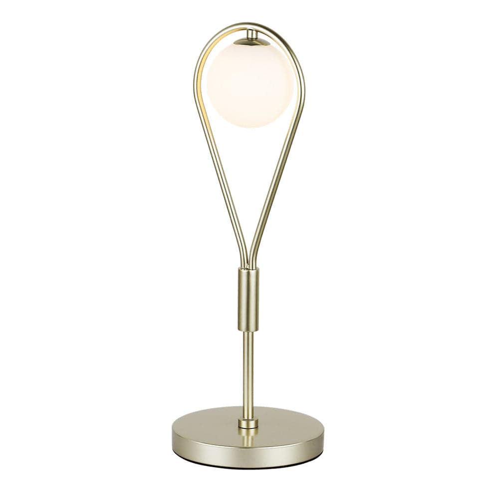 The Lighting Club Lamps Rain Drop Table Lamp Satin Gold Opal Glass T-KLT-130T