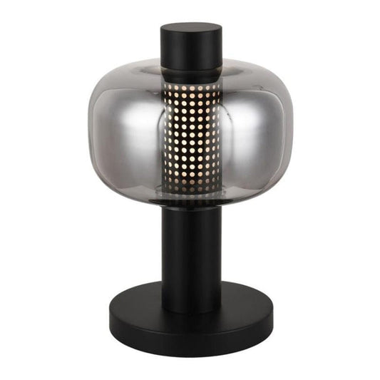 The Lighting Club table lamp Black Chicago Metal and Glass Table Lamp Black | Gold T-KLT-133/BL