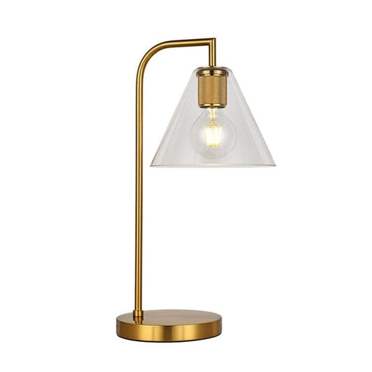 The Lighting Club Pendant Gold Ella Metal and Glass Table Lamp Black | Gold T-KLT-1472/GD