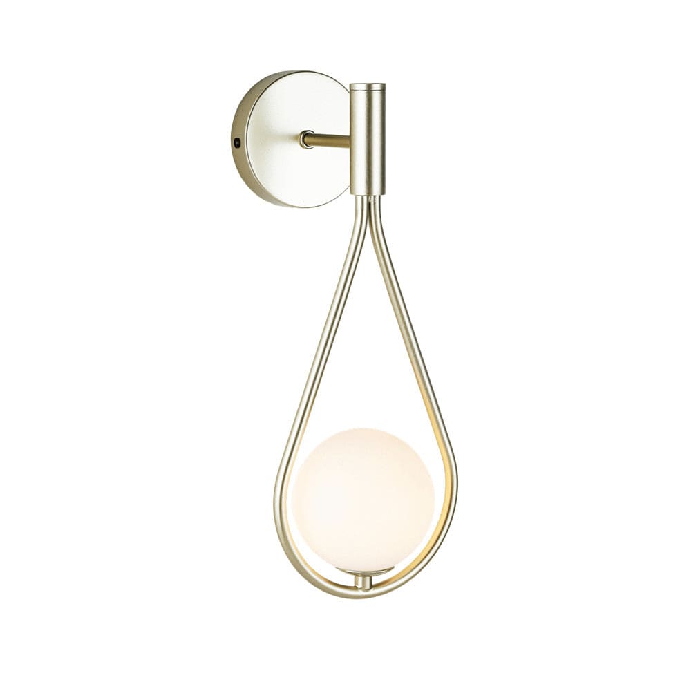 The Lighting Club Droplet Metal Wall Light Satin Gold T-KLW-130