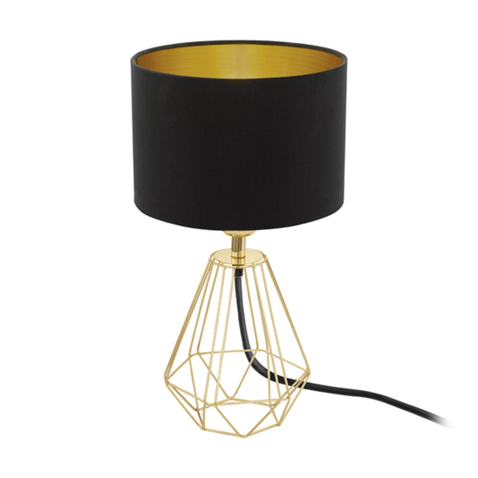 The Lighting Club table lamp Gold Carlton Metal and Fabric Table Lamp Copper | Gold T159BG 9002759957889