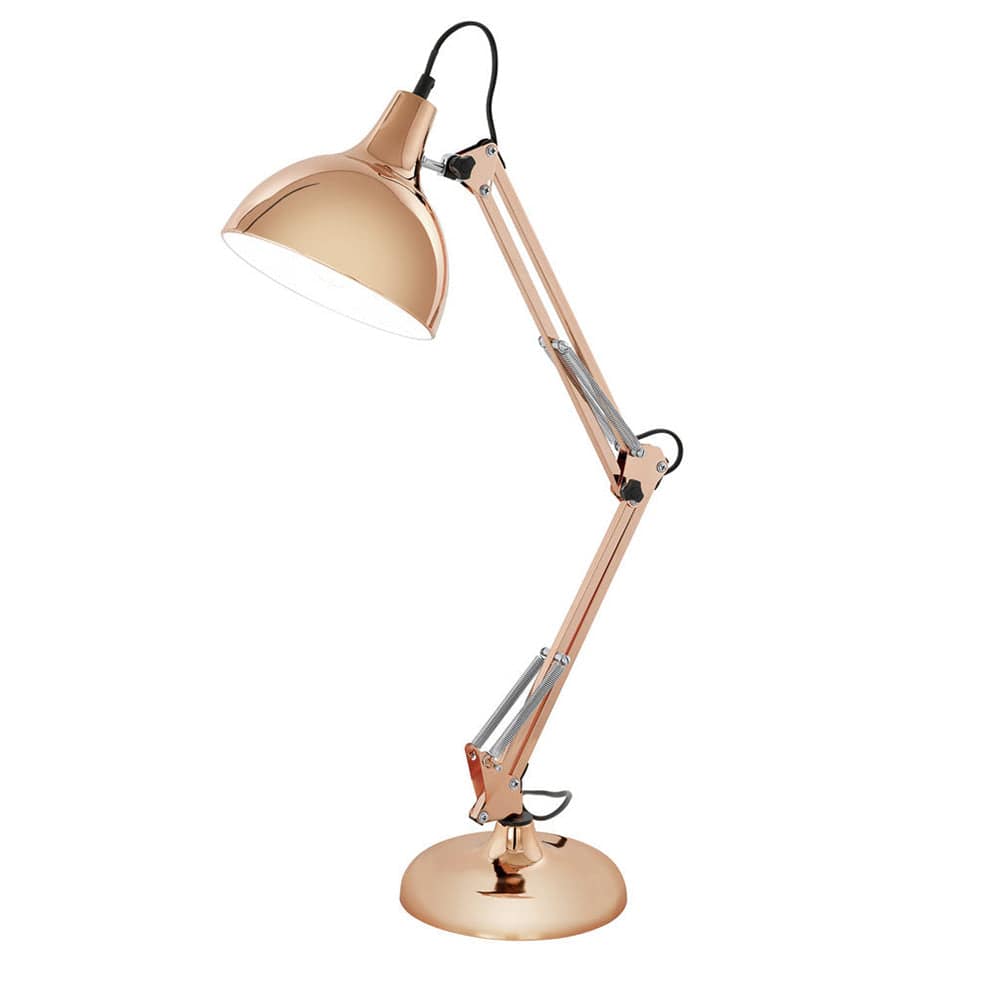 The Lighting Club Lamps Copper Borgillio Metal Table Lamps Black or Copper T167C 9002759947040